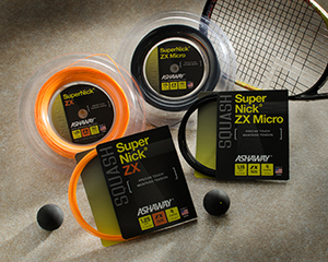 Ashaway's family of SuperNick ZX squash strings